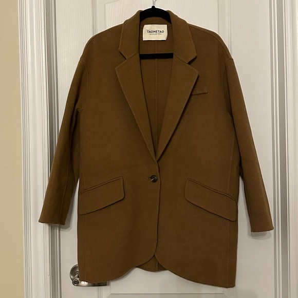 Taometao Jackets & Blazers - Tan Women's Jacket by TAOMETAO